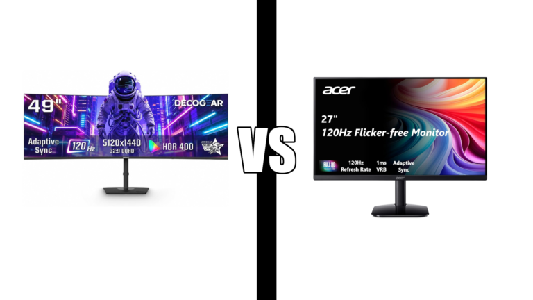ultrawide vs dual monitors home office comparison
